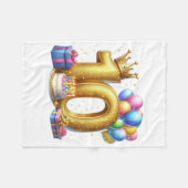 Couverture Polaire Joyeux 10e Anniversaire (Devant (Horizontal))