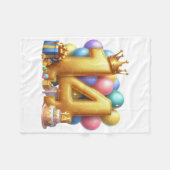 Couverture Polaire Joyeux 14ème anniversaire (Devant (Horizontal))