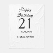 Joyeux 21e anniversaire lettre gras nom simple min