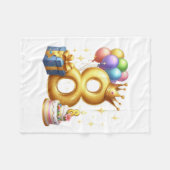 Couverture Polaire Joyeux 8e Anniversaire (Devant (Horizontal))