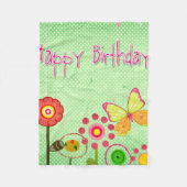 Couverture Polaire Joyeux anniversaire (Devant)