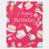 Couverture Polaire Joyeux anniversaire (Devant)