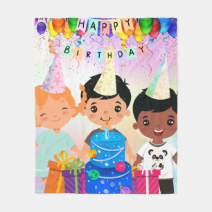 Couverture Polaire Joyeux anniversaire