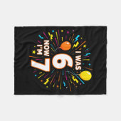 Couverture Polaire Joyeux Anniversaire 7 Ans J'avais 6 Ans Maintenant (Devant (Horizontal))