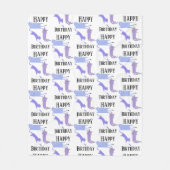 Couverture Polaire Joyeux anniversaire Modèle Funny Cats (Devant)