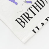 Couverture Polaire Joyeux anniversaire Modèle Funny Cats (Coin)