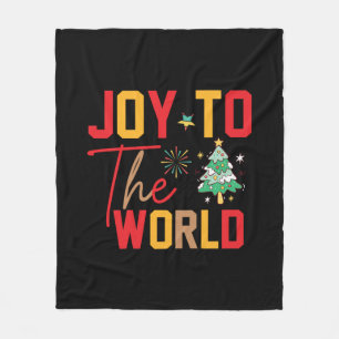 Couverture Polaire Joyeux cadeau de Noël au monde