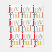 Couverture Polaire Joyeux cadeau de Noël coloré moderne (Devant)