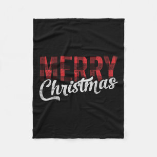 Couverture Polaire Joyeux cadeau de Noël famille Noël Noël Rouge Buff