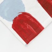 Couverture Polaire Joyeux Camion Rouge Noël Personnalisé (Coin)