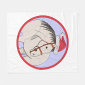 Couverture Polaire Joyeux Cheval de Noël (Devant (Horizontal))