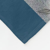 Couverture Polaire joyeux cheval en bleu (Coin)