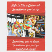 Couverture Polaire Joyeux disparaissent la photo de cheval de (Devant)