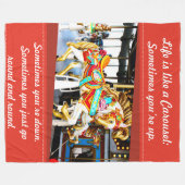 Couverture Polaire Joyeux disparaissent la photo de cheval de (Devant (Horizontal))