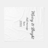 Couverture Polaire Joyeux et brillant Noël vacances ajouter année de  (Devant (Horizontal))