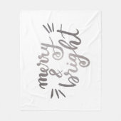 Couverture Polaire Joyeux et lumineux - argent (Devant)