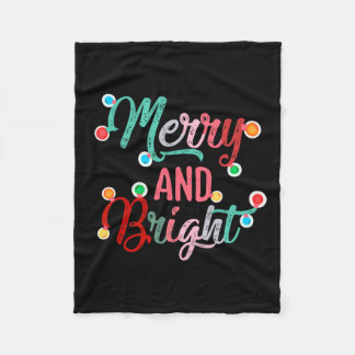 Couverture Polaire Joyeux Et Lumineux Feux De Noël Famille Xmas