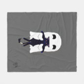 Couverture Polaire Joyeux Fantôme & Chat Noir Gratuit Jetez (Devant (Horizontal))