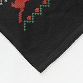 Couverture Polaire Joyeux Fishmas B Fish Pêche de Noël Sweate Moche (Coin)