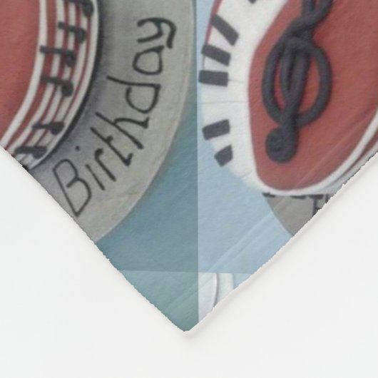 Couverture Polaire Joyeux gâteau de maman d'anniversaire (Coin)