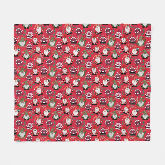 Couverture Polaire Joyeux Gonkmas ! Design de Noël pour les amateurs (Devant (Horizontal))