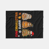 Couverture Polaire Joyeux Hallothanksmas Sloth Chemise Noël Thanksgiv (Devant (Horizontal))