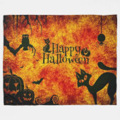 COUVERTURE POLAIRE JOYEUX HALLOWEEN (Devant (Horizontal))