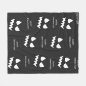 Couverture Polaire Joyeux Halloween Citrouille effrayant Fantôme Visa (Devant (Horizontal))