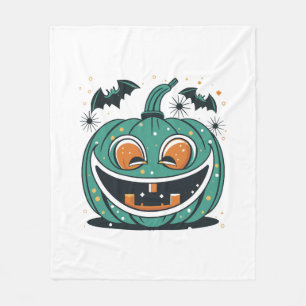 Couverture Polaire Joyeux Halloween ! Découpez une citrouille !