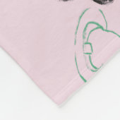 Couverture Polaire Joyeux Halloween Ghost Candy main Lettering Doodle (Coin)