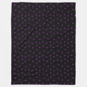 Couverture Polaire Joyeux Halloween moderne violet Spider (Devant)
