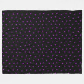 Couverture Polaire Joyeux Halloween moderne violet Spider (Devant (Horizontal))