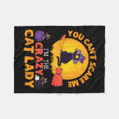 Couverture Polaire Joyeux Halloween You Can't E Me Je suis le Crazy C (Devant (Horizontal))