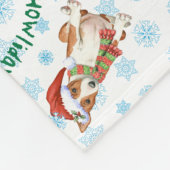 Couverture Polaire Joyeux Howlidays Basenji Fleece Blanket (Coin)