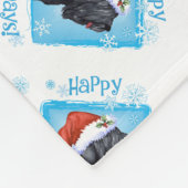 Couverture Polaire Joyeux Howlidays Black Russian Terrier (Coin)