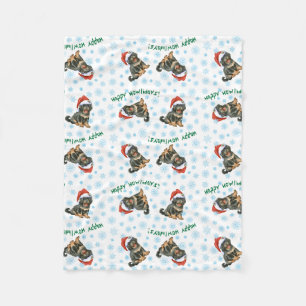 Couverture Polaire Joyeux Howlidays Tibétain Mastiff Fleece Blanket
