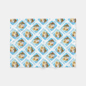 Couverture Polaire Joyeux Howlidays Tibetan Terrier (Devant (Horizontal))