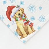 Couverture Polaire Joyeux Howlidays Yellow Lab (Coin)