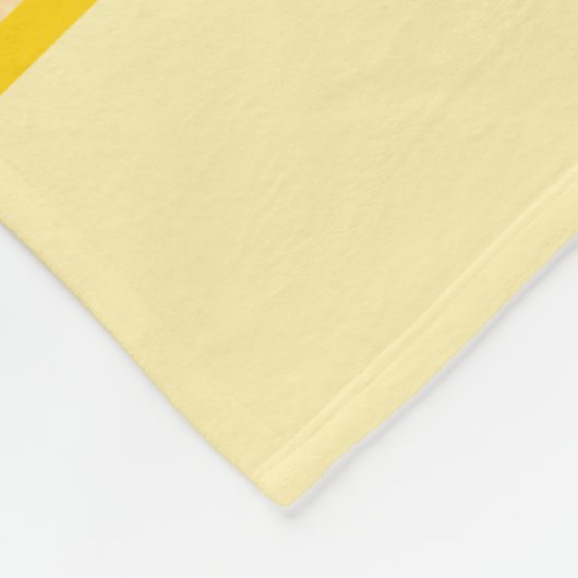 Couverture Polaire Joyeux Jaune Rouge Motif de la Face Enfants (Coin)