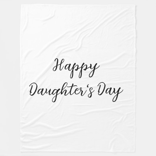 Couverture Polaire Joyeux jour de filles si.ple minimum ajouter le no (Devant)