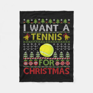 Couverture Polaire Joyeux Jour Je Veux Un Tennis Pour Noël Vilain Noë