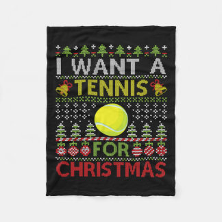 Couverture Polaire Joyeux Jour Je Veux Un Tennis Pour Noël Vilain Noë