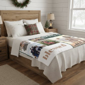 Couverture Polaire Joyeux Joyeux Joyeux Bénie Famille de Noël Photo V