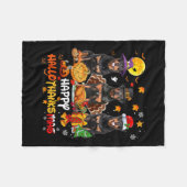 Couverture Polaire Joyeux Joyeux Joyeux Joyeux Joyeux Halloween Dog R (Devant (Horizontal))