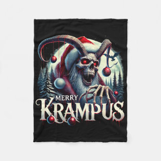 Couverture Polaire Joyeux Krampus Krampus Arrive En Ville Horreur Noë