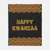 Couverture Polaire Joyeux Kwanzaa (Devant)
