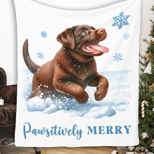Couverture Polaire Joyeux Labrador Retriever Chien Chien Chien Chien 