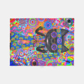 Couverture Polaire Joyeux lunettes de soleil hippie pour chats pour l (Devant (Horizontal))