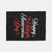 Couverture Polaire Joyeux maillot unique de jour de conscience drôle (Devant (Horizontal))