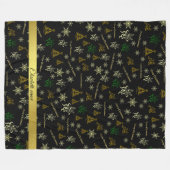 Couverture Polaire joyeux modèle du nom de noël (Devant (Horizontal))